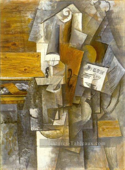 Violon Jolie Eva 1912 cubiste Pablo Picasso Peintures à l'huile